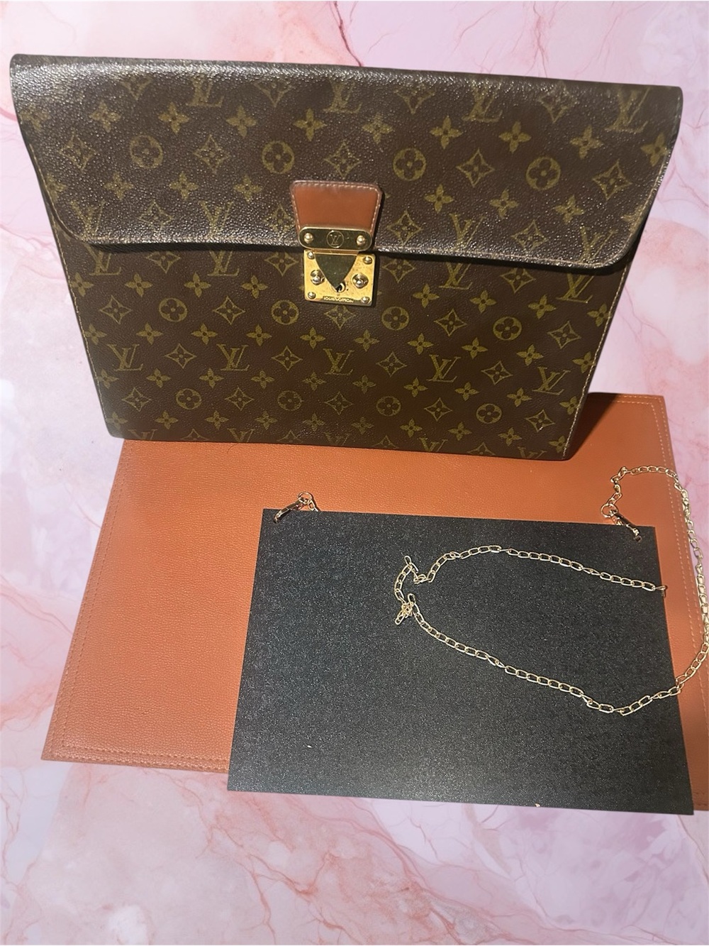 Louis Vuitton Monogram Porte-Documents Sénateur Vintage from 70/80’s. - Picture 4 of 16